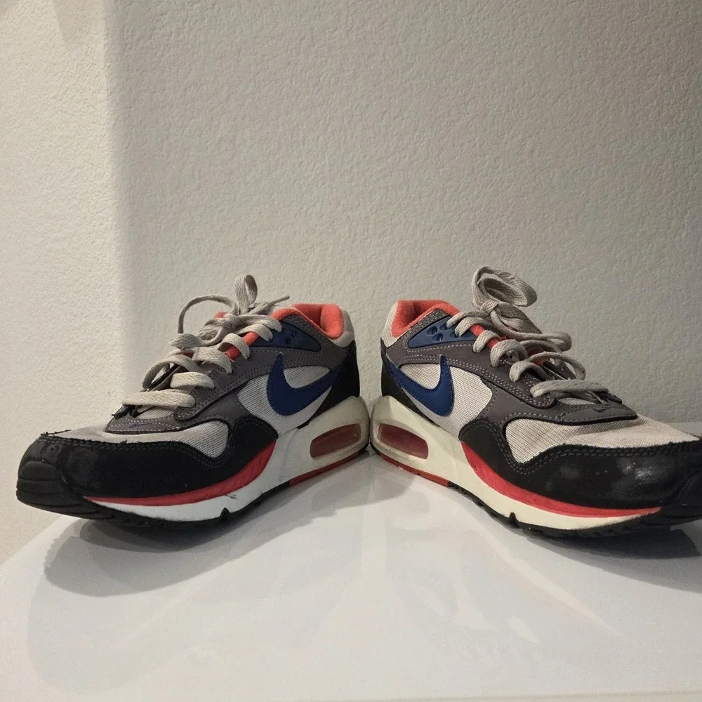 Nike Womens Air Max Correlate Gray Red Blue Sneakers Shoe Size 8